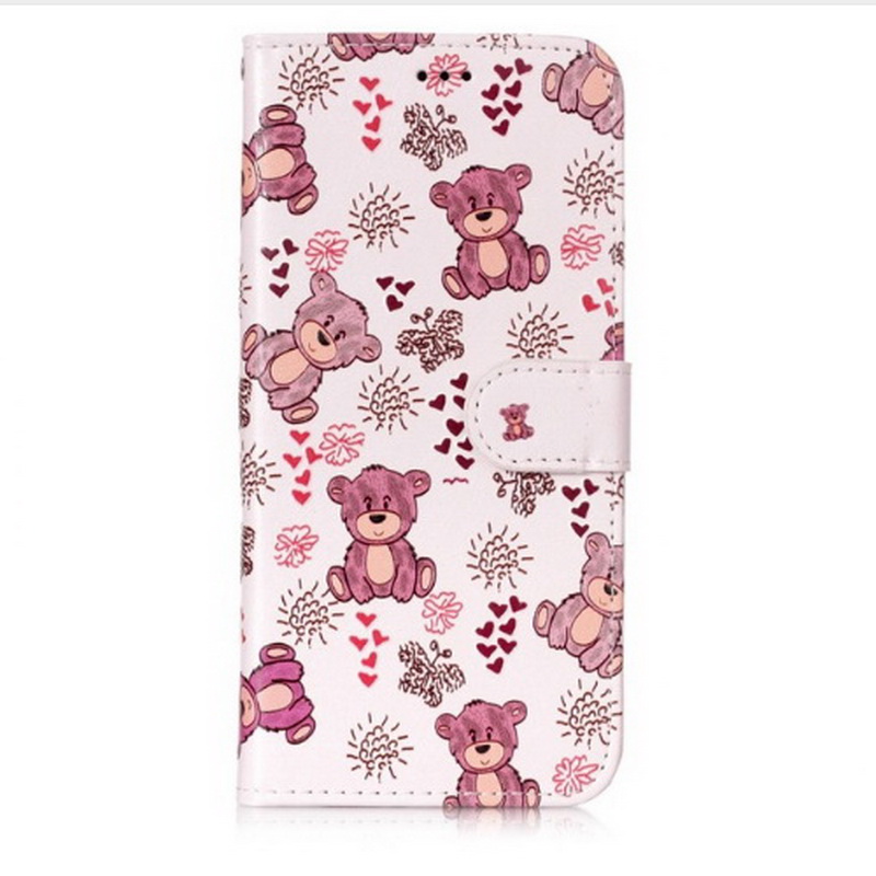 เคส Samsung Galaxy S9+ G965 #เคสฝาพับพิมพ์ลาย Rubberized Patterned PU Leather
