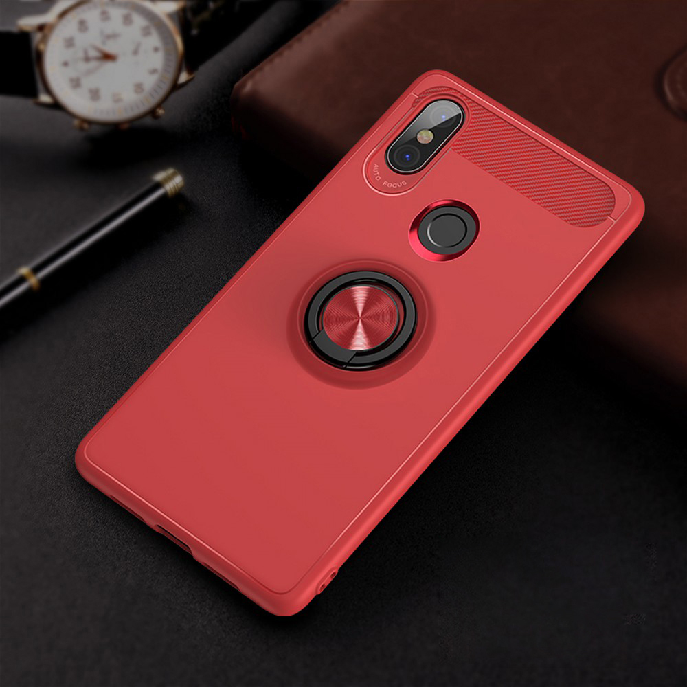 เคส Xiaomi Mi 8 (6.21 นิ้ว) #เคสฝาหลังTPU มีแหวนสวมนิ้ว แหวนหมุนได้ (Built-in แผ่นโลหะแม่เหล็ก)