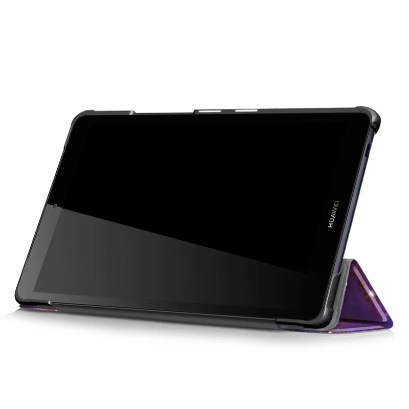 Case Huawei MediaPad M5 Lite 8 #เคสฝาพับสามพับหนัง PU รูปแบบการพิมพ์ลาย Pattern Printing PU Leather Tri-fold Stand