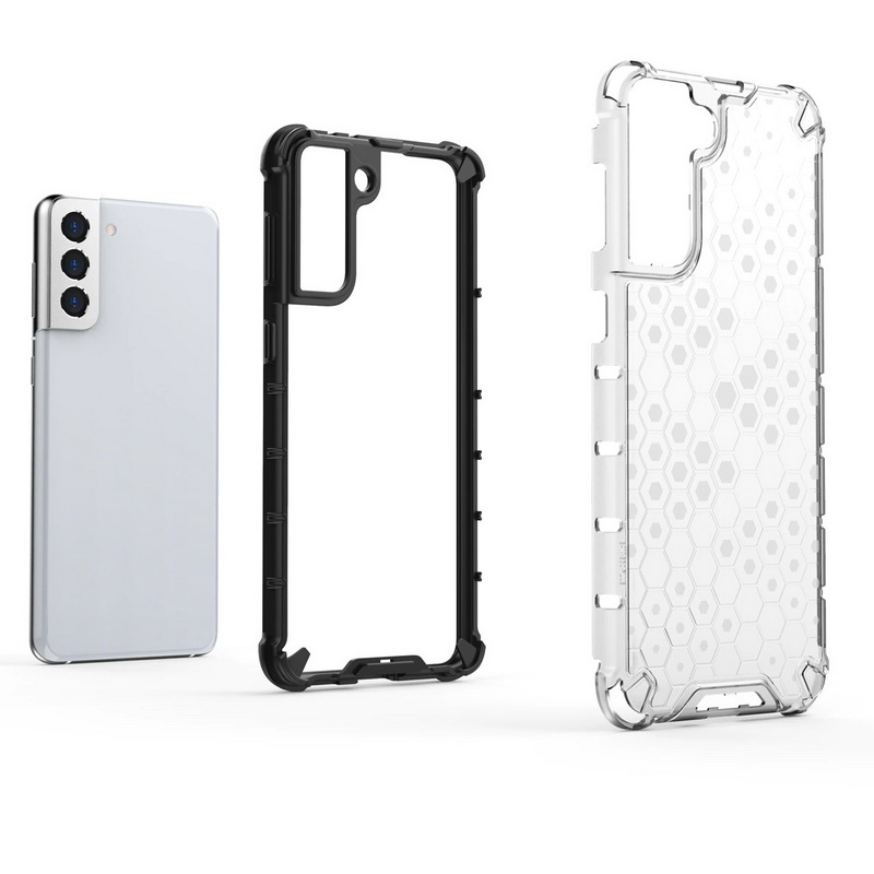 เคส Samsung Galaxy S22 5G #เคสฝาหลังกันกระแทก Honeycomb Shock Absorber TPU + PC + Silicone Hybrid