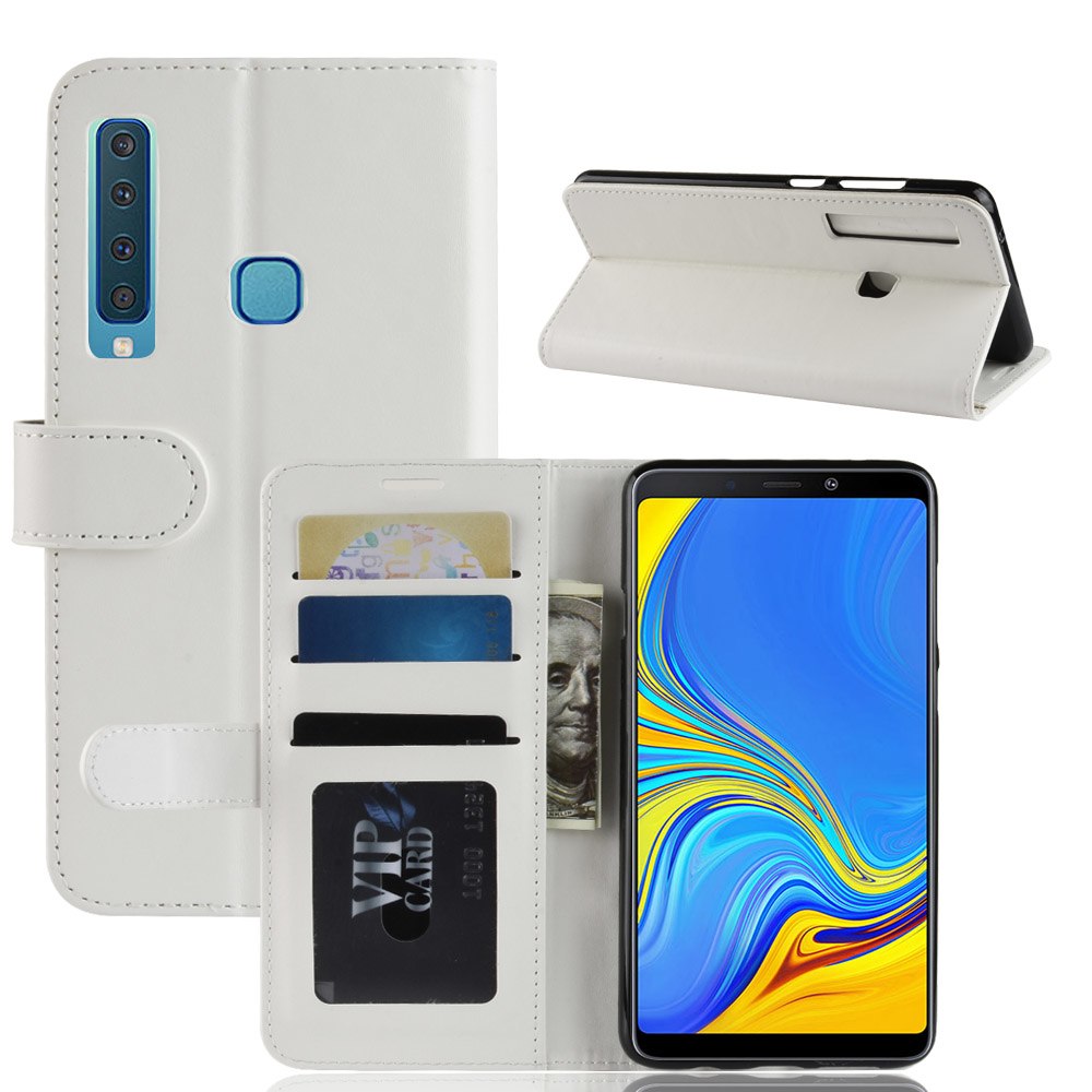 Case Samsung Galaxy A9 (2018) #เคสฝาพับหนัง PU ผิวหนังม้าสไตล์กระเป๋าสตางค์สีสันสวยงามทันสมัย