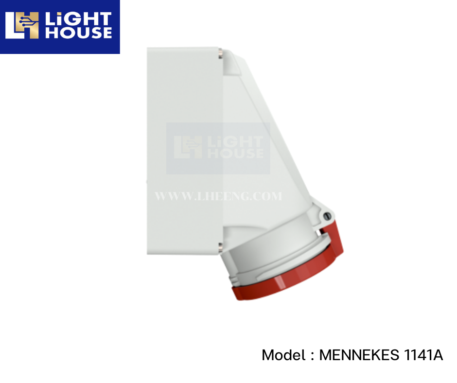 MENNEKES 1141A ปลั๊กตัวเมียติดพนัง (3P+E) 63A 400V IP44