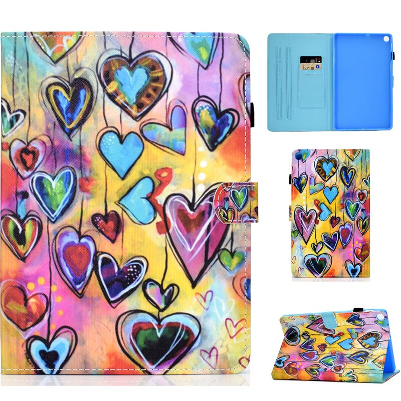 Case Samsung Galaxy Tab S6 Lite 10.4นิ้ว SM-P610 P615 P617 #เคสฝาพับหนัง PU พิมพ์ลาย Pattern Printing PU Leather Flip