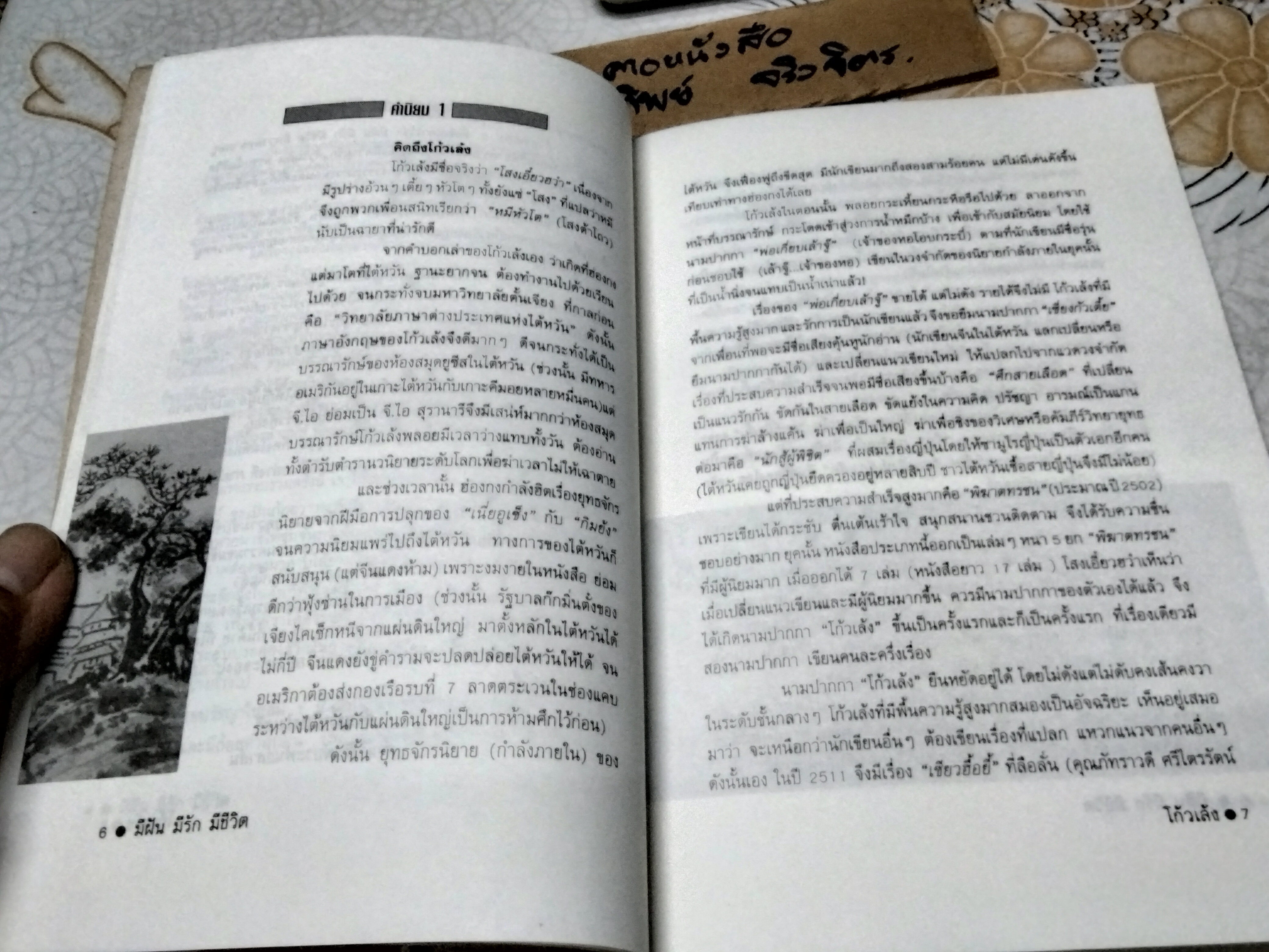 มีฝัน มีรัก มีชีวิต ชุด 2 โก้วเล้ง เขียน จันทร์เสี้ยวเดียวดาย รวบรวม สนพ.ประพันธ์สาส์น พิมพ์ 2/2538