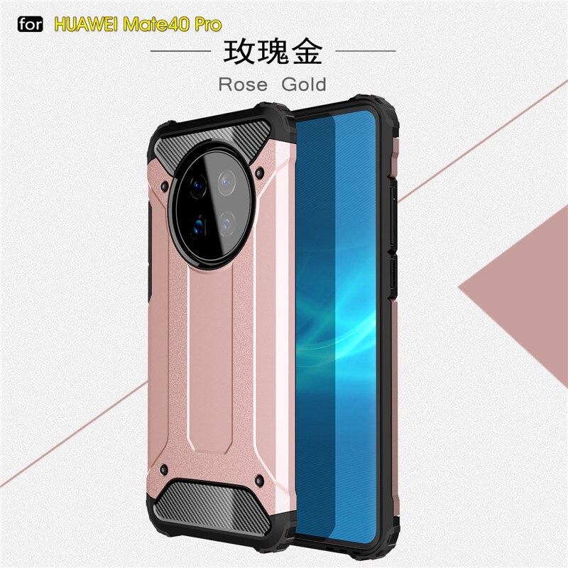 เคส Huawei Mate 40 Pro #เคสฝาหลังเกราะป้องกัน ไฮบริด พลาสติก+TPU Heavy Duty Rugged Hybrid