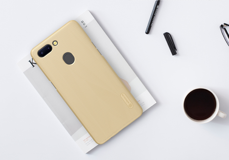 เคส Oppo R15 Pro #เคสฝาหลัง NILLKIN แท้รุ่น Super Frosted Shield + ฟิล์มกันรอย