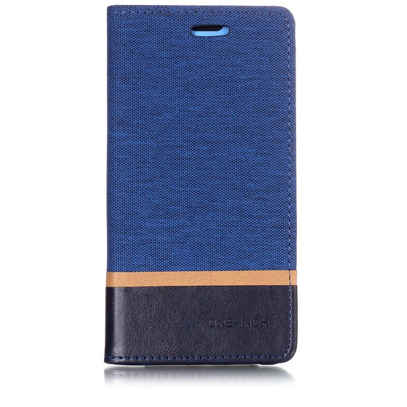 Case Huawei P20 Pro #เคสฝาพับหนัง PU ผิวเคลือบ Cloth Texture Splicing PU Leather