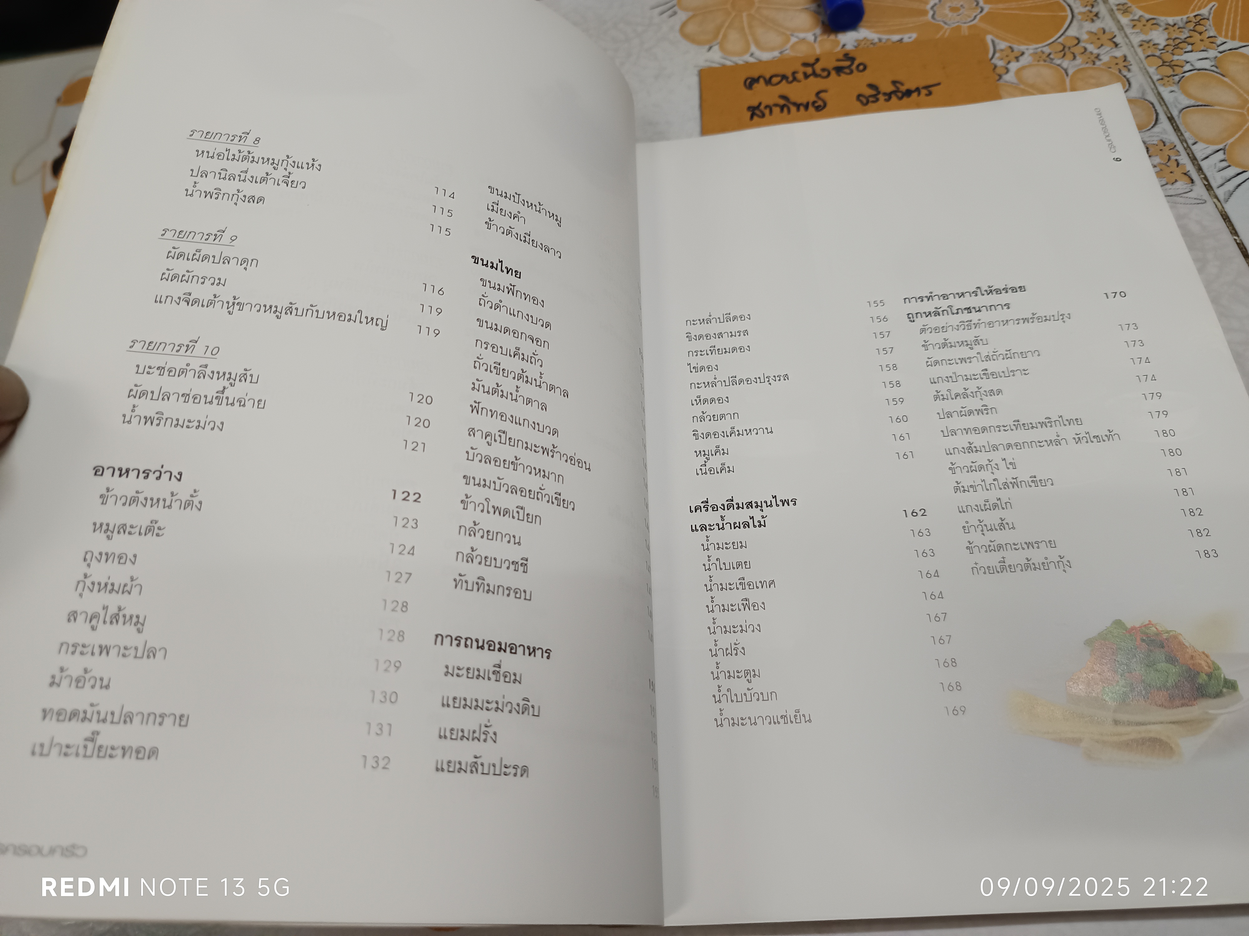 อาหารครอบครัว โดยศรีสมร คงพันธุ์ พิมพ์ครั้งที่ 3/2547 สำนักพิมพ์แสงแดด