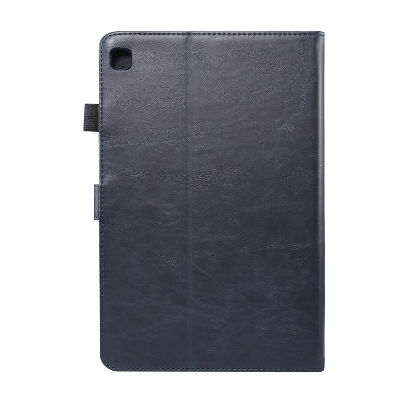 เคส Samsung Galaxy Tab S6 Lite 10.4 SM-P610 SM-P615 SM-P617 #เคสฝาพับหนัง PU ผิวหนังม้า Crazy Horse Texture PU Leather Wallet