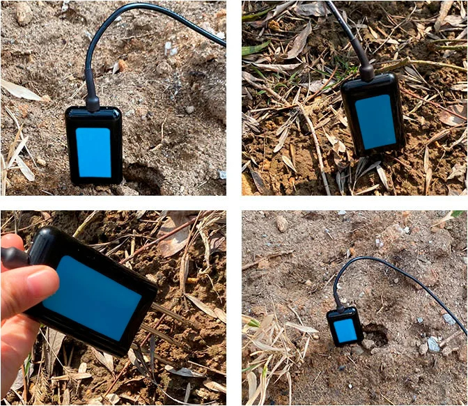 Soil sensor วัดความชื้นในดินอุณหภูมิความชื้น EC PH NPK (4-20mA 0-5V RS485 Modbus)