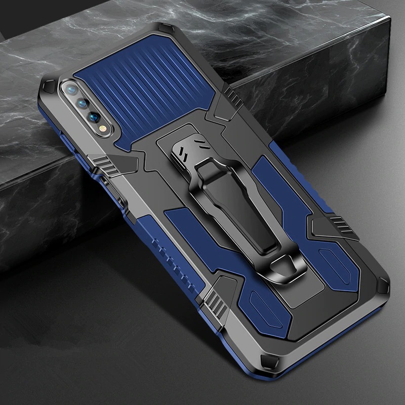 เคส Huawei Y9s #เคสฝาหลังกันกระแทกมีคลิบหนีบ ไฮบริด พลาสติก+TPU Heavy Duty Rugged Hybrid (สินค้าตัวอย่างสินค้าจริงตรงตามรุ่น)