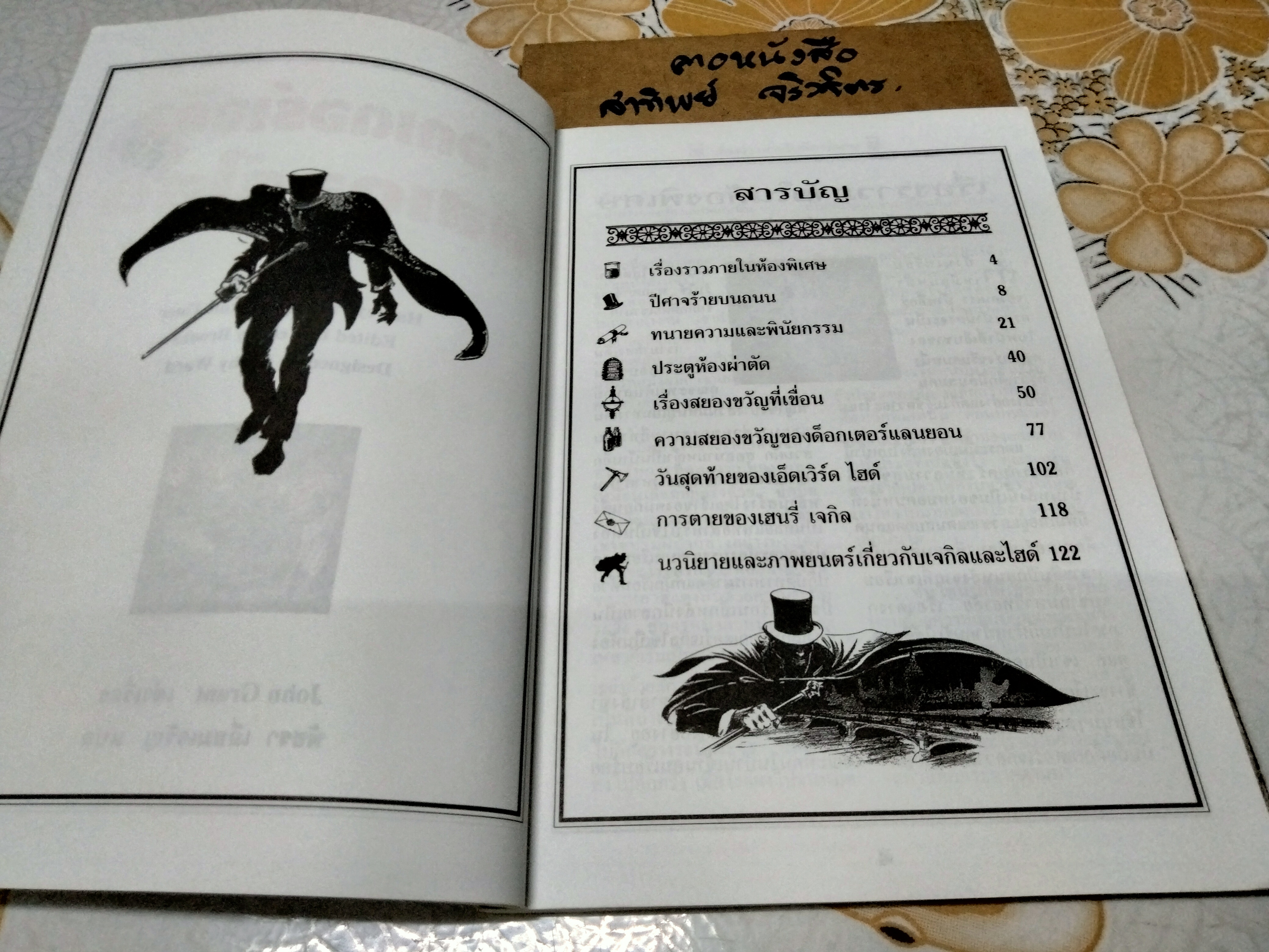 ด็อกเตอร์เจกิลกับมิสเตอร์ไฮด์ #ชุดวรรณกรรมอมตะของโลก เล่าเรื่องโดย John Grant แปลโดย พัชรา เอี่ยมเจริญ พิมพ์ครั้งที่ 3/2544 นานมีบุ๊คส์