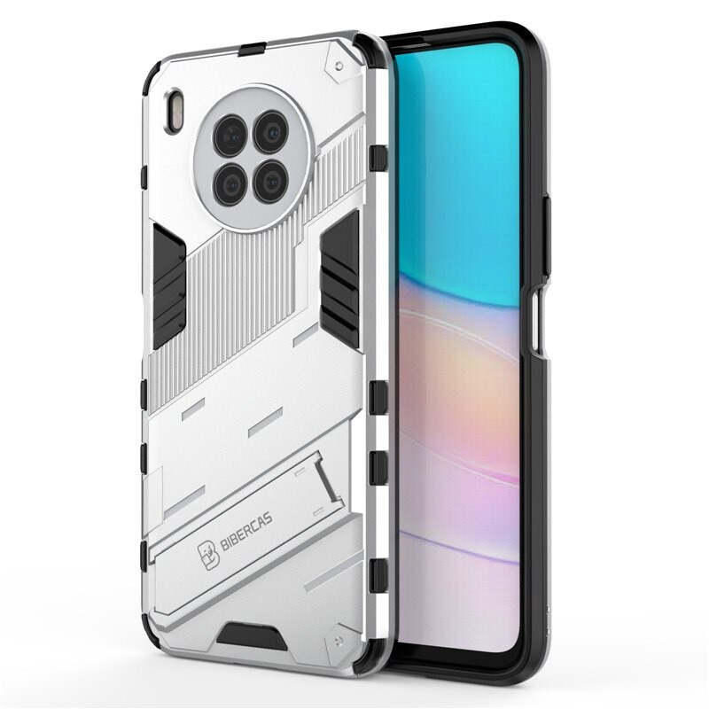 เคส Huawei Nova 8i #เคสฝาหลังพลาสติก ไฮบริด TPU + Kickstand