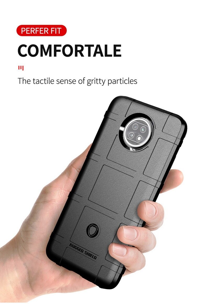 Case Redmi Note 9T 5G #เคสฝาหลัง Rugged Shield Series Soft Silicone Shock Absorption Matte กันกระแทก
