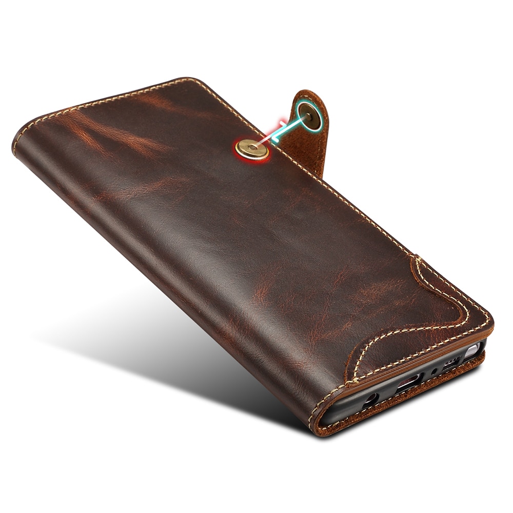 เคส iphone 11 6.1 นิ้ว #เคสฝาพับหนังแท้พร้อมสายคล้อง Genuine Wallet Leather Phone Cover with Lanyard