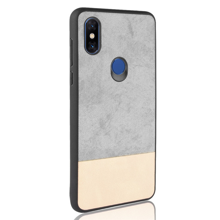เคส Xiaomi Mi Mix 3 #เคสฝาหลัง Bi-color Splicing PU Leather Coated PC + เคสไฮบริด TPU