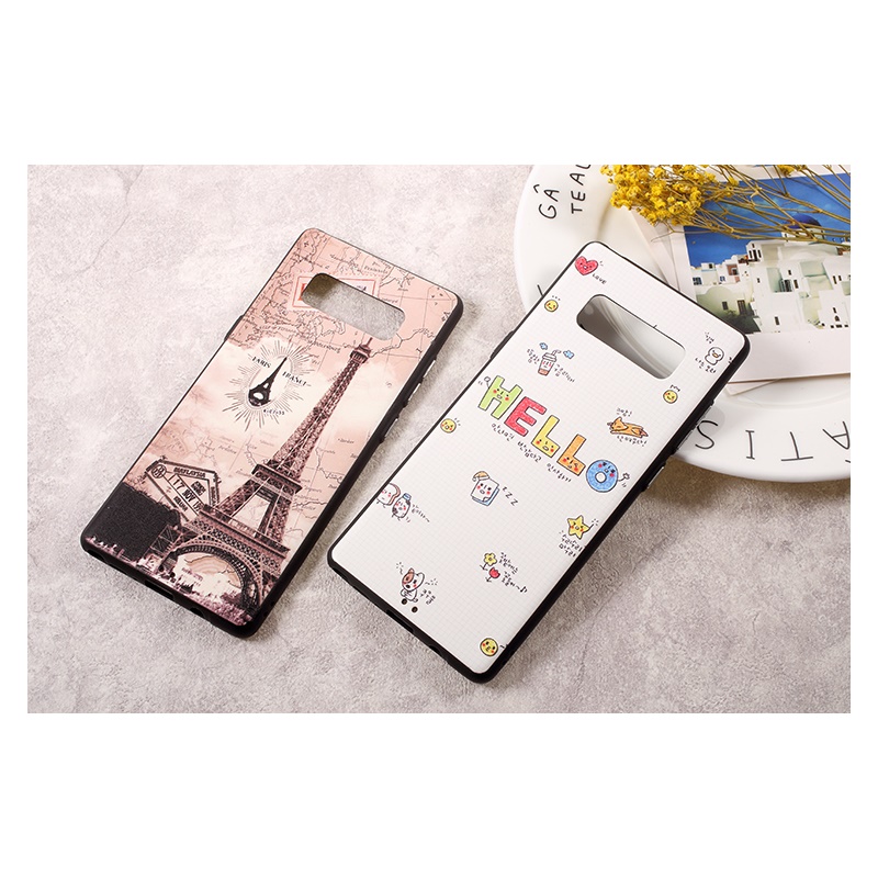 Case Samsung Galaxy Note 8 #เคสฝาหลังพิมพ์ลายนูน TPU Gel ลายน่ารักๆ