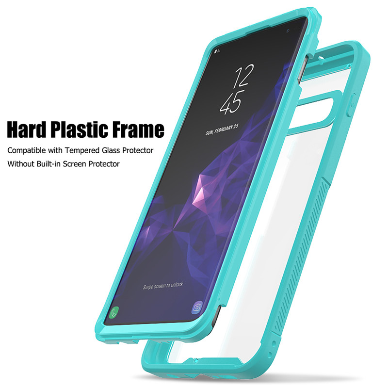 Case Samsung Galaxy S10 #เคสฝาหลังใสขอบกันชนไฮบริด TPU Bumper + PC + Clear Acrylic