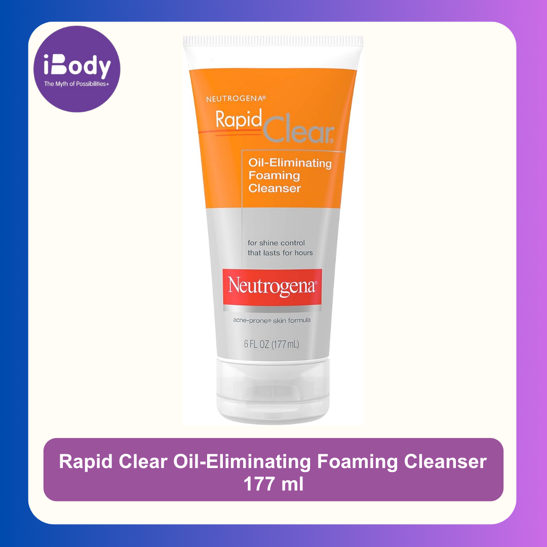 Neutrogena® Rapid Clear Oil-Eliminating Foaming Cleanser 177ml นูโทรจีน่า โฟมล้างหน้าลดความมัน