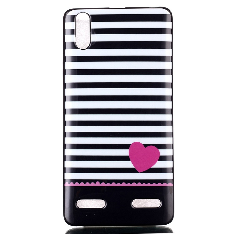 Case Lenovo A6000/A6000 Plus/A6010/A6010 Plus เคสฝาหลังสีดำพิมพ์ลายสวยงามทันสมัย