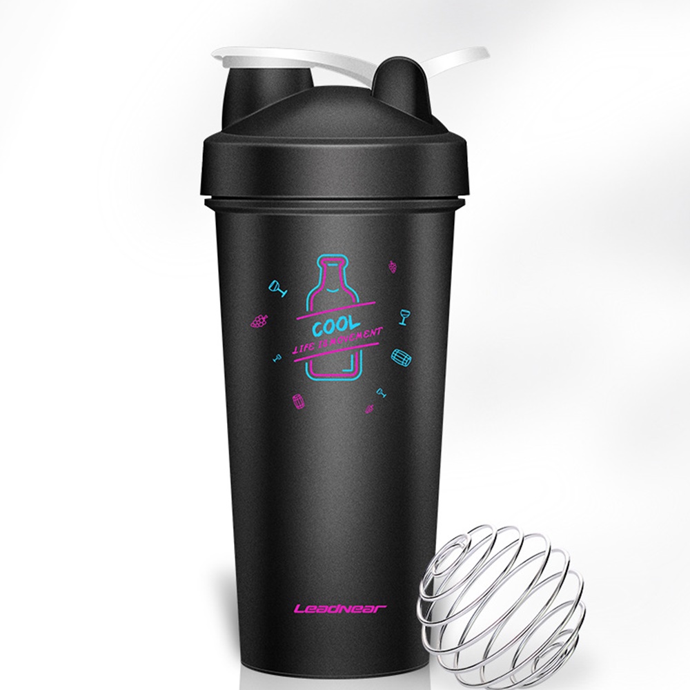 ขวดน้ำพกพาขนาด 500 600 700 ml ฟรีตะกร้อเขย่าในขวดน้ำและชุดอุปกรณ์ทำความสะอาด 1ชุด (L23)