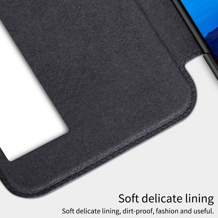 เคส Huawei P20 Pro #เคสฝาพับ NILLKIN แท้รุ่น Qin Series View Window มีช่องวิวคุณภาพดี