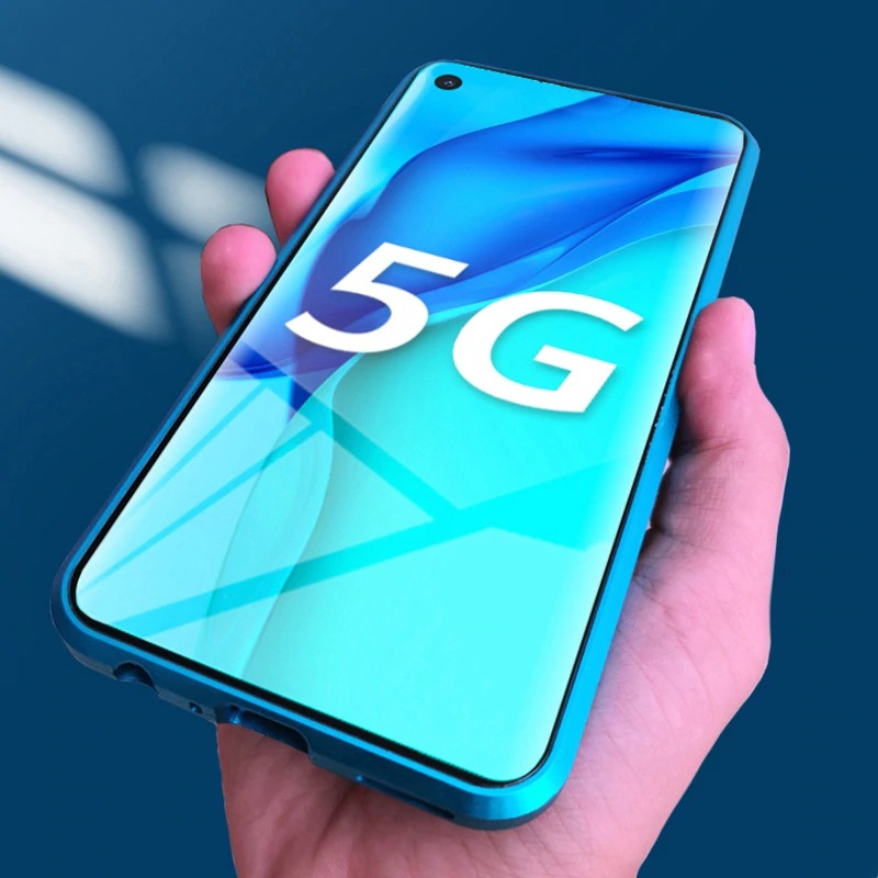 เคส OPPO A93 #เคสฝาครอบกระจกขอบโลหะดูดซับแม่เหล็ก Fully Protection Magnetic Adsorption Glass Metal Phone Protective