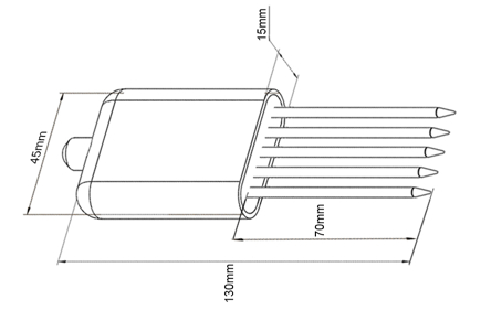 เซ็นเซอร์วัดค่าในดิน 8-in-1 แบบ Muti Sensor node ผ่านกล่องควบคุมBOX Control