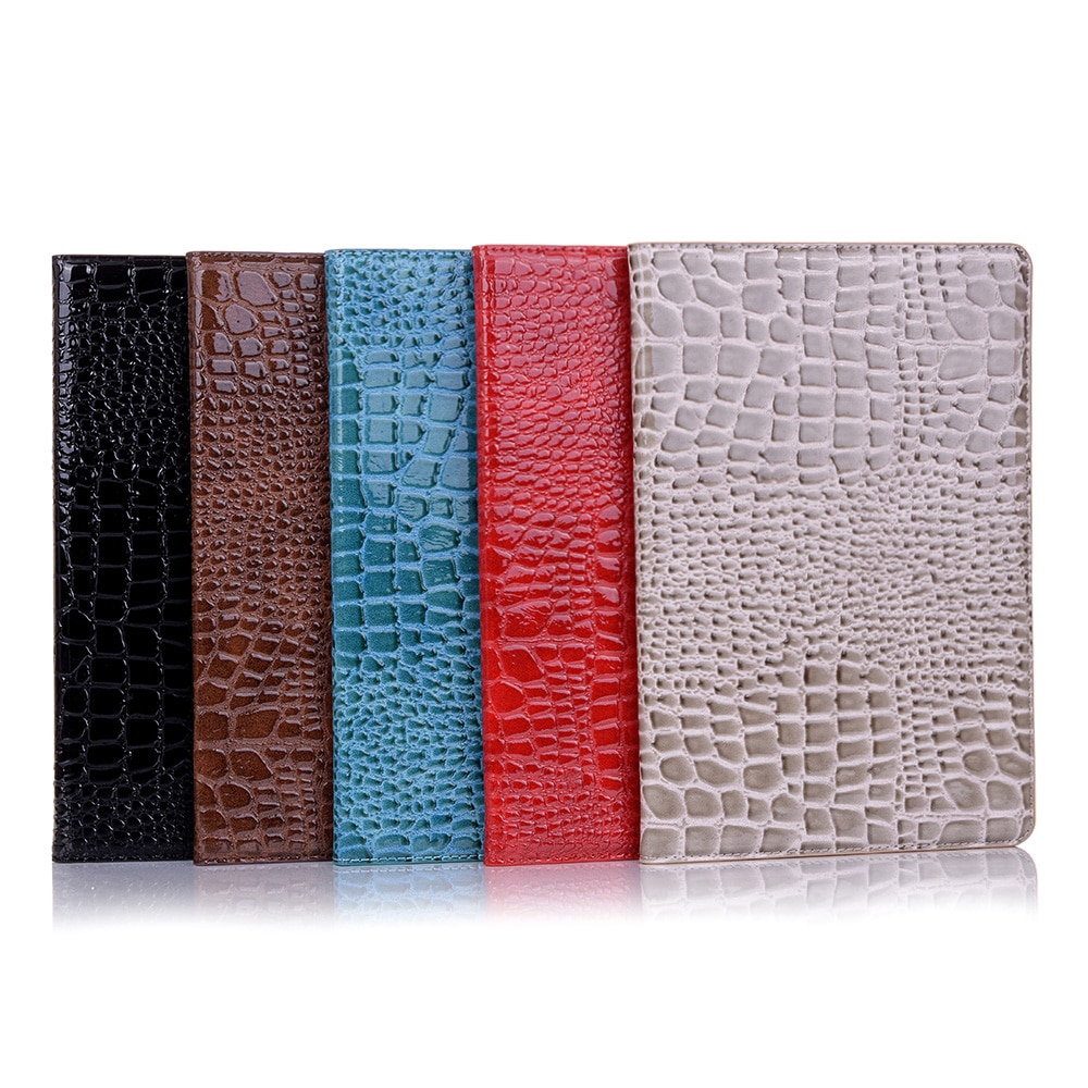 เคส Samsung Galaxy Tab S5e SM-T720 #เคสฝาพับแบบกระเป๋าสตางค์ลายผิวหนังจระเข้ Crocodile Texture