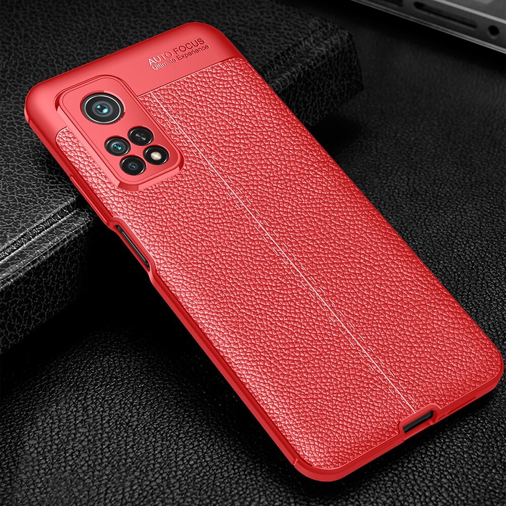 เคส Xiaomi Mi 10T Pro #เคสฝาหลัง TPU ผิวลิ้นจี่ช่วยป้องกันลายนิ้วมือและกันลื่นได้ดี