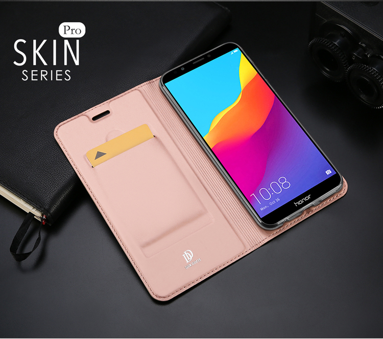 Case Huawei Honor 7C / Y7 Prime (2018) / Enjoy 8 #เคสฝาพับ DUX DUCIS Skin Pro Series คุณภาพดีราคาถูก
