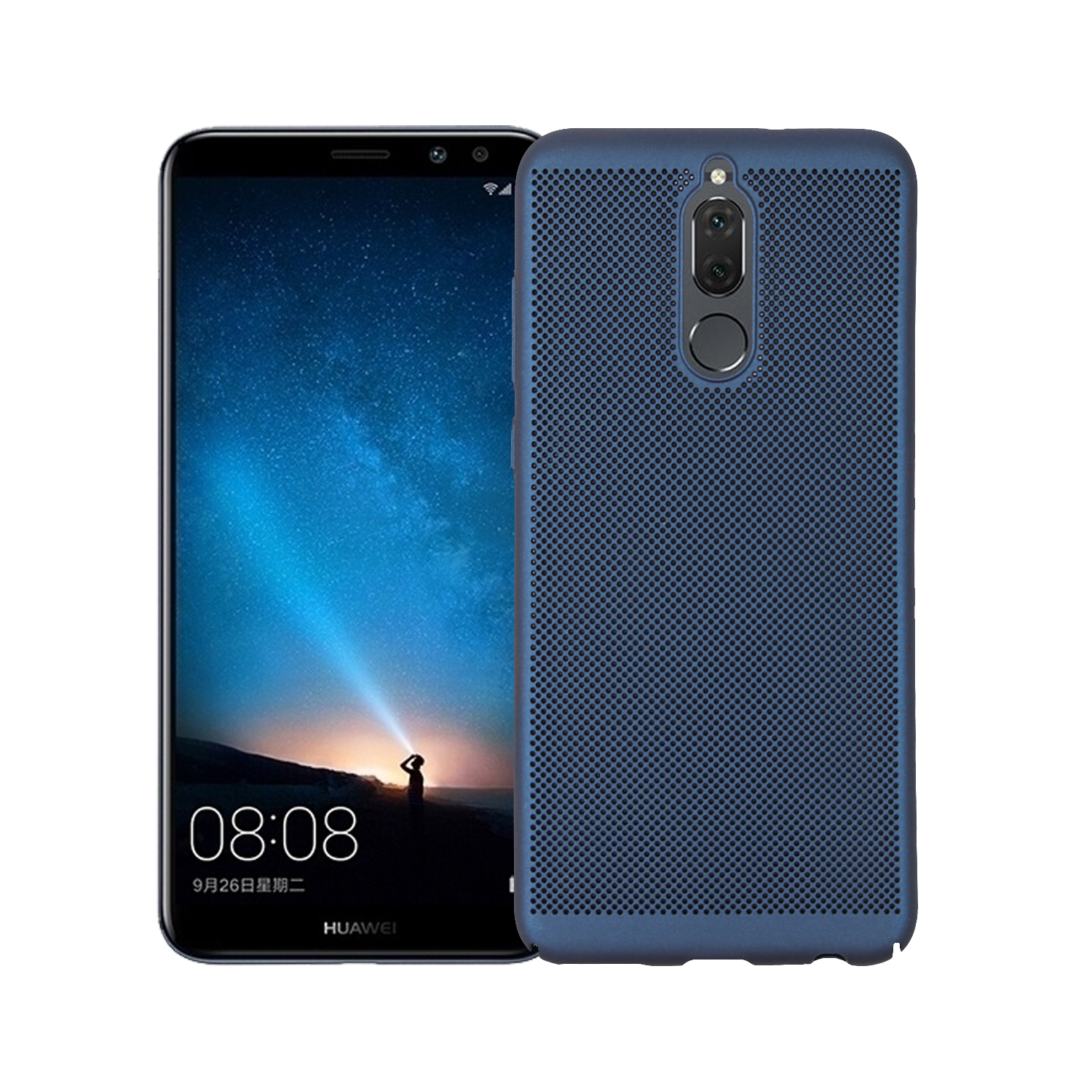 เคส Huawei nova 2i #เคสฝาหลังพลาสติกรูตะแกรงช่วยระบายความร้อน Hollow Mesh PC Shell