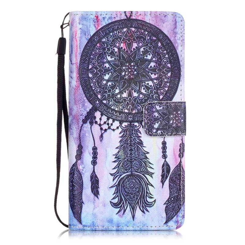 Case Huawei P9 Lite #เคสหนังฝาพับ ลวดลายกระเป๋าหนังเชลล์