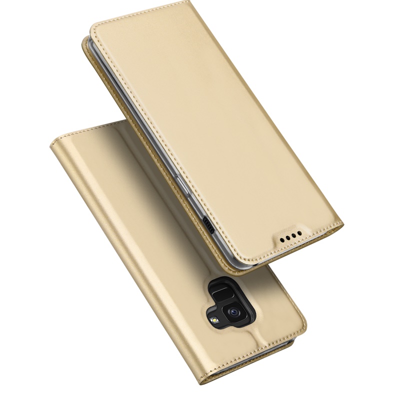 เคส Samsung Galaxy A8 2018 #เคสฝาพับ DUX DUCIS Skin Pro Series #เคสคุณภาพดีราคาเบาๆสบายกระเป๋า
