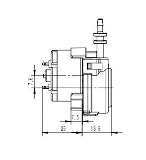 ปั้มดูดจ่ายผสมปุ๋ย Peristaltic Pump 6V/ 12V/ 24V Mini Sweep Robot DC Gear Pump