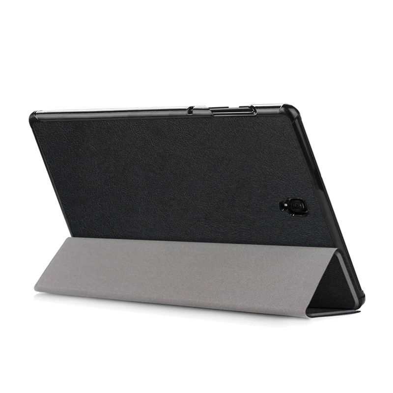 Case Samsung Galaxy Tab S4 10.5 (SM-T380 / T835 / T837) #เคสฝาพับแบบ 3 พับ PU Leather Tri-fold Stand