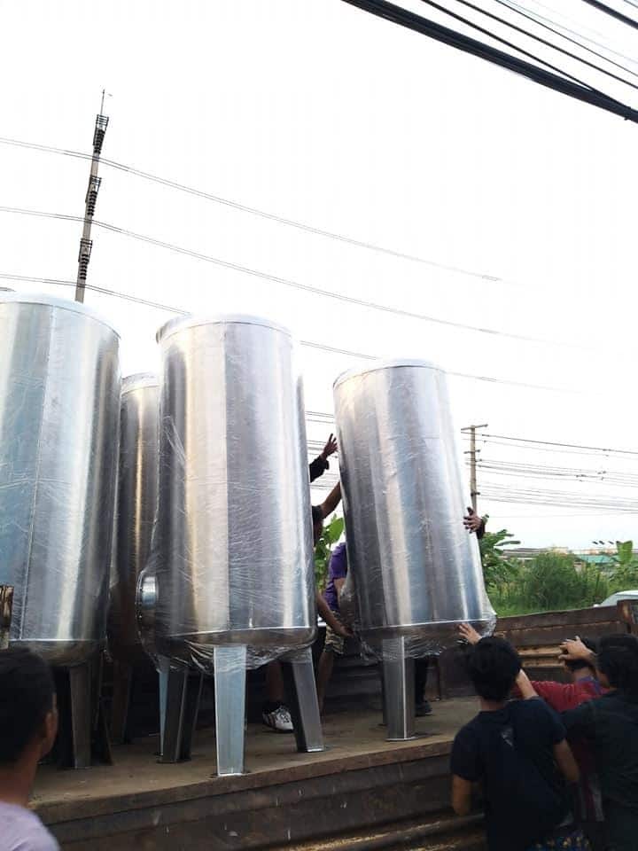 ถังกรองสแตนเลส30นิ้วสูง150หนา2mm