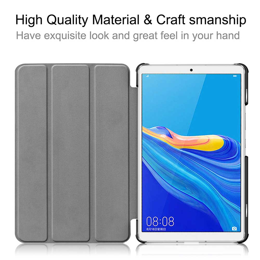 เคส Huawei MediaPad M6 8.4 #เคสฝาพับหนัง PU พิมพ์ลาย Pattern Printing Tri-fold Stand Leather Tablet Shell