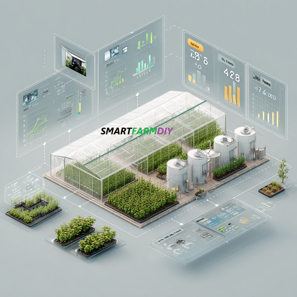 รับออกแบบผังฟาร์มโรงเรือนปลูกพืช แบบ Future Farming(AI Generative Farming)
