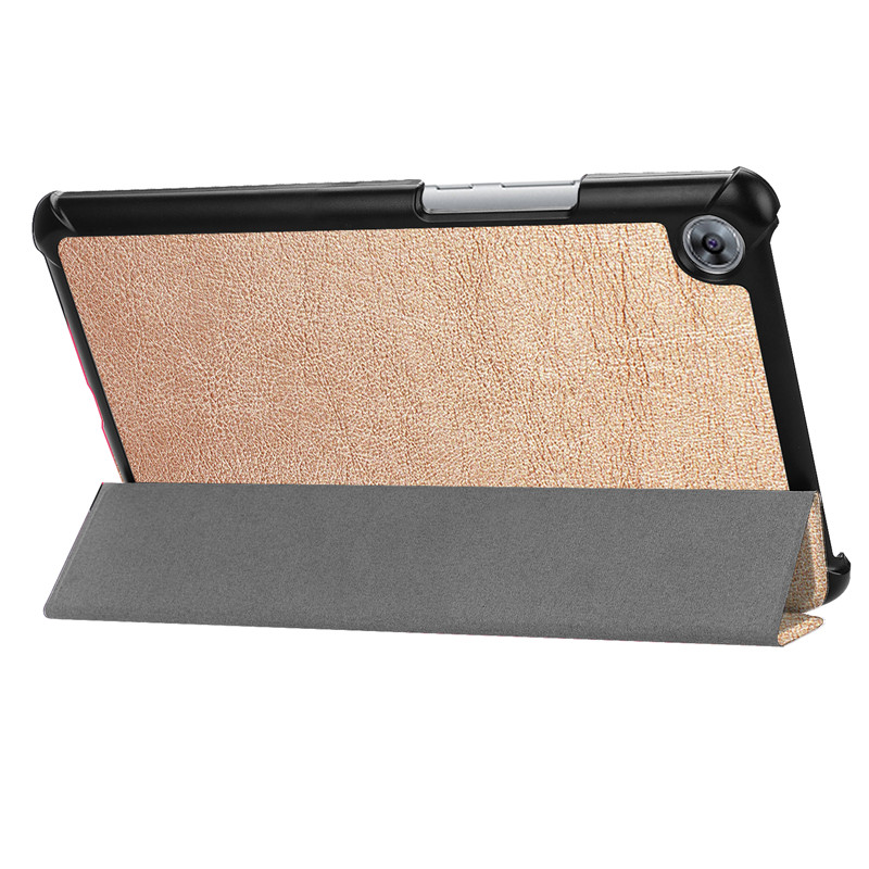 Case Huawei MediaPad M5 8.4 นิ้ว #เคสฝาพับหนัง PU แบบพับ 3 พับ Tri-fold Leather Folio Case
