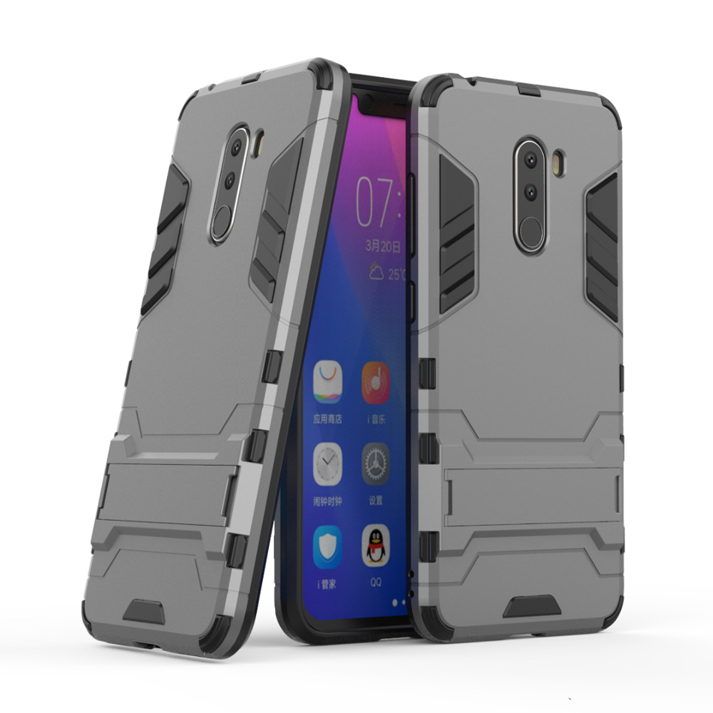 Case Xiaomi Pocophone F1 #เคสฝาหลังพลาสติก Cool Guard Plastic TPU Hybrid (สินค้าพร้อมส่ง)
