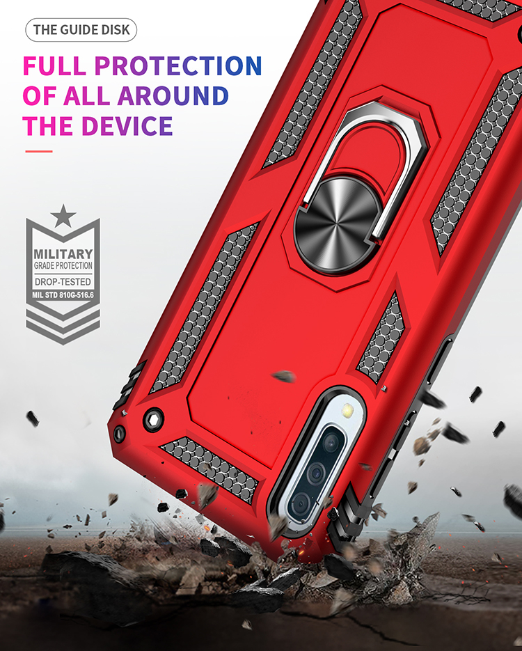Case Samsung galaxy A50 / A50s / A30s #เคสฝาหลัง Hybrid TPU+PC มีแหวนสวมนิ้ว