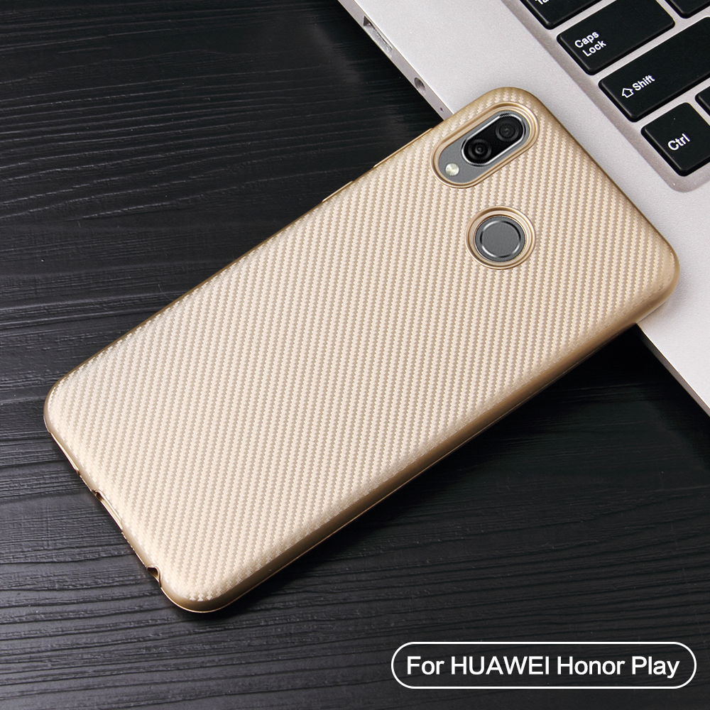 Case Honor Play #เคสฝาหลัง TPU นิ่มลายคาร์บอนไฟเบอร์