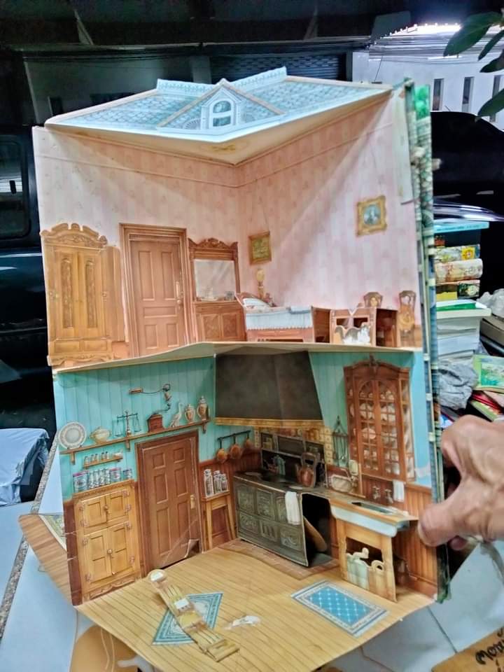VICTORIAN DOLL HOUSE บ้านตุ๊กตากระดาษ 3 มิติ ทรงวินเทจ 1890 **สินค้าหมด **