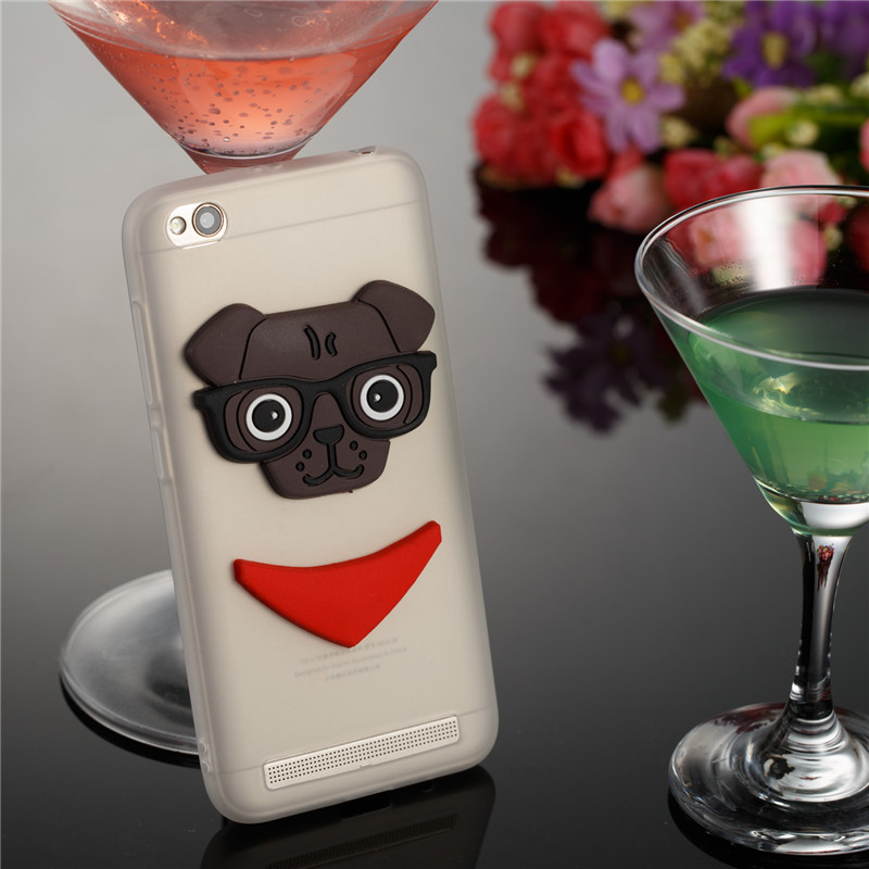 เคส Xiaomi Redmi 5A #เคสฝาหลังนิ่ม Lovely 3D Dog Pattern TPU