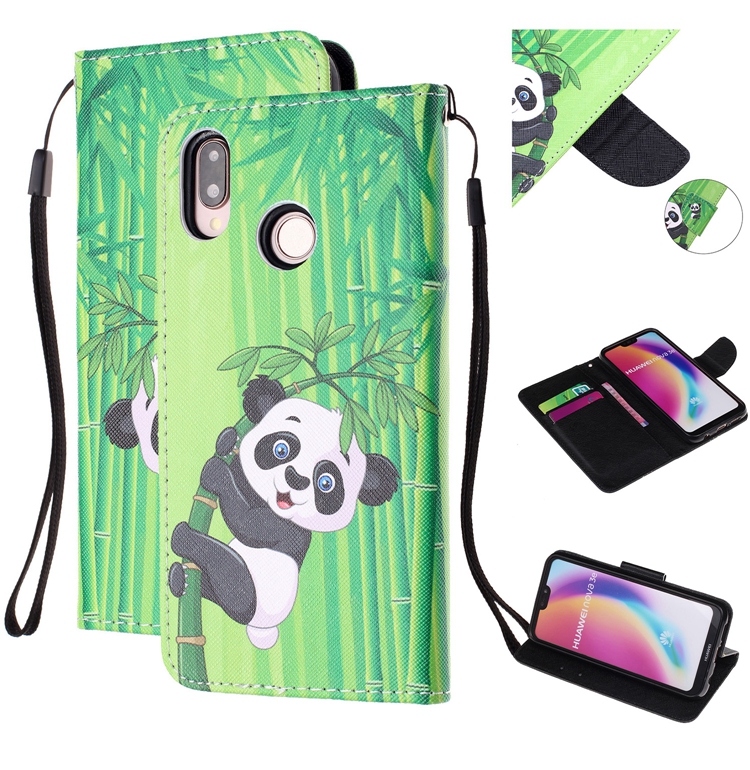 Case Huawei P20 Lite / Nova 3e #เคสฝาพับรูปแบบกระเป๋าสตางค์พิมพ์ลายสวยงามน่ารักๆ