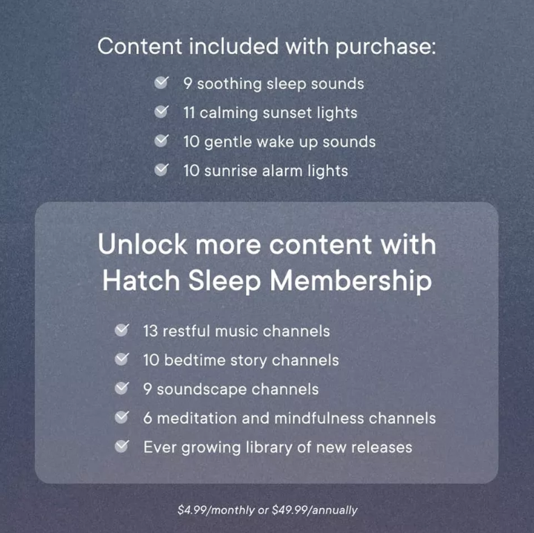 (Pre Order) Hatch® Restore 1 Smart Sleep Assistant with Sound Machine & Sunrise Alarm Clock เครื่องเสียงนอนหลับและนาฬิกาปลุก