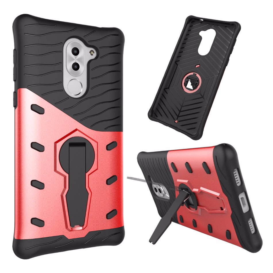 เคสฝาหลัง Armor Kickstand PC TPU Hybrid Case มีขาตั้ง #Case Huawei GR5 2017