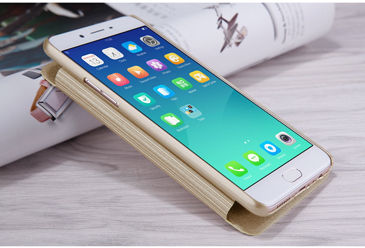 Case Oppo R9s Plus #เคสฝาพับ NILLKIN รุ่น Sparkle Window ใช้งานได้สะดวก