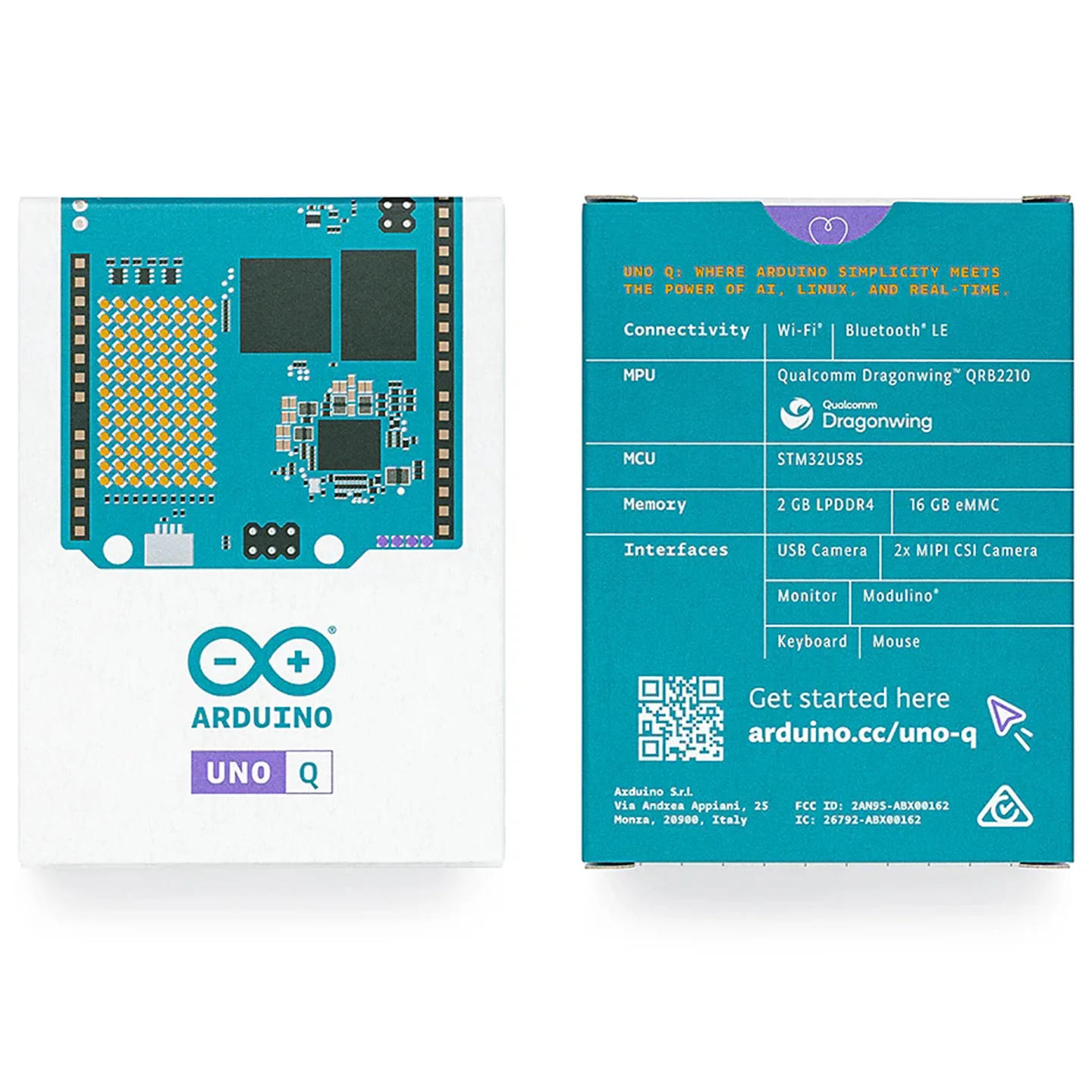 Arduino Uno Q - 2GB RAM ชิปประมวลผล Qualcomm (ของแท้จากอิตาลี)